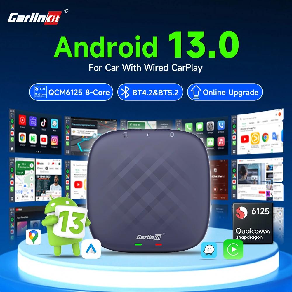 CarlinKit ȵ̵ ڵ  ī÷ AI TV ڽ, ø Ʃ ÷ , ȵ̵ 13, QCM6125, 8 ھ  ȭ, 64G, 128G